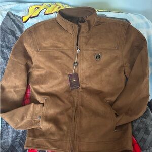 Men's Brown Suede Jacket